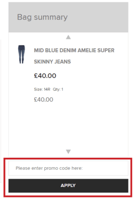 river island new customer discount code